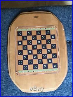Longaberger 2005 All-in-One game basket, Checkers, Chess, Backgammon Set combo