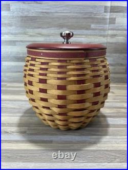 Longaberger 2005 Basket Red Wood LARGE 8wide X7 Tall