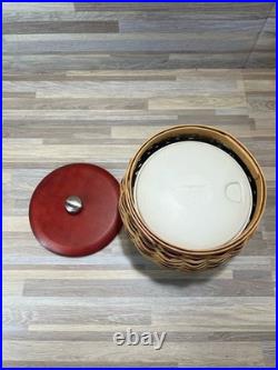 Longaberger 2005 Basket Red Wood LARGE 8wide X7 Tall