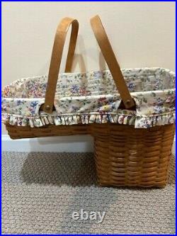 Longaberger 2005 Odds and Ends Stairstep/ Step It Up Basket Set Liner & Insert