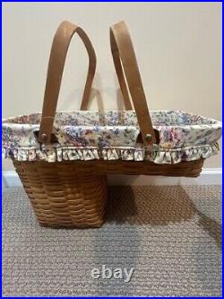 Longaberger 2005 Odds and Ends Stairstep/ Step It Up Basket Set Liner & Insert