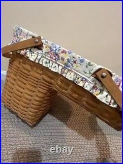 Longaberger 2005 Odds and Ends Stairstep/ Step It Up Basket Set Liner & Insert