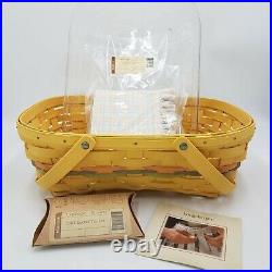 Longaberger 2005 Sunwashed Easter Basket+Prot+Liner+Tie On19th Ed. AVAIL 1 MTH