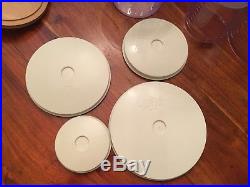 Longaberger 2006 Canister Basket Set of 4 with Lids, Liners, Tie-ons & Protectors