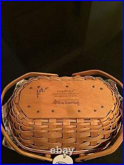 Longaberger 2006 Christmas Tree Trimming Nature's Berry Basket Set Red
