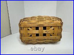 Longaberger 2006 Collectors Club Mailbox Basket, Liner, Protector Set