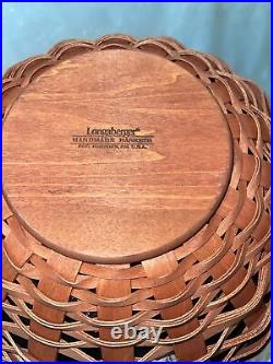 Longaberger 2006 LARGE Autumn Treats Basket Set & Wrought Iron Spider Legs Set