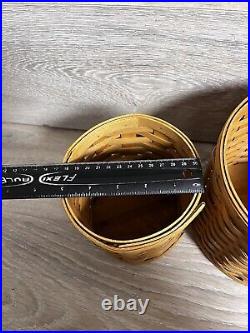Longaberger 2006 Set of 4 CANISTER Baskets No Lids No Liner