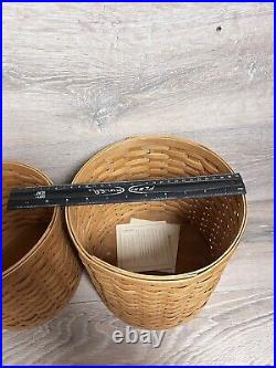 Longaberger 2006 Set of 4 CANISTER Baskets No Lids No Liner