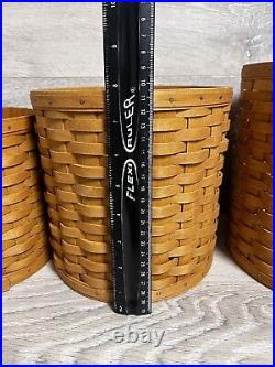 Longaberger 2006 Set of 4 CANISTER Baskets No Lids No Liner