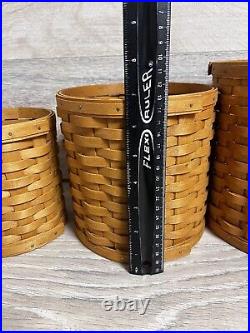 Longaberger 2006 Set of 4 CANISTER Baskets No Lids No Liner