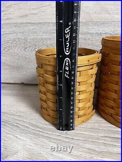 Longaberger 2006 Set of 4 CANISTER Baskets No Lids No Liner