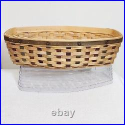 Longaberger 2007 ACT Heritage Days Basket+Protector+Liner+Lid+Copper Tie On NOS