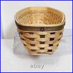 Longaberger 2007 ACT Heritage Days Basket+Protector+Liner+Lid+Copper Tie On NOS