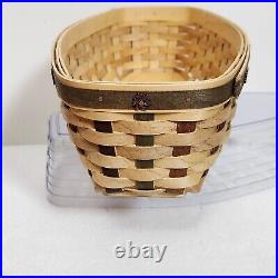 Longaberger 2007 ACT Heritage Days Basket+Protector+Liner+Lid+Copper Tie On NOS