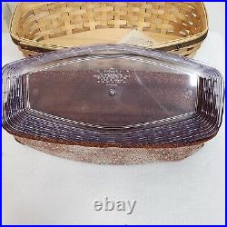 Longaberger 2007 ACT Heritage Days Basket+Protector+Liner+Lid+Copper Tie On NOS