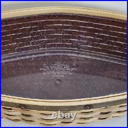 Longaberger 2007 ACT Heritage Days Basket+Protector+Liner+Lid+Copper Tie On NOS