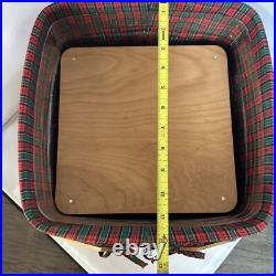 Longaberger 2007 Cake Basket with Riser Protector Lid and 2 Liners 12x12x7 Longaberger 2007 Cake Basket with Riser Protector Lid and 2 Liners 12x12x7