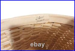 Longaberger 2007 Collection Club Fishing Creel Plastic Protector Basket Rare