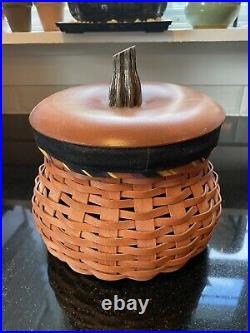 Longaberger 2007 Halloween Large Cinnamon Gourd Basket Set