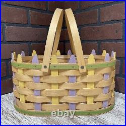Longaberger 2007 Large Oval Picket Easter Basket Protector 21st Edition