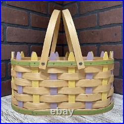 Longaberger 2007 Large Oval Picket Easter Basket Protector 21st Edition