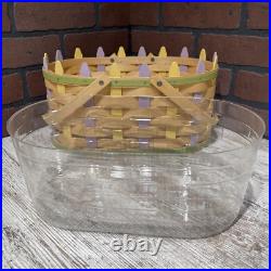 Longaberger 2007 Large Oval Picket Easter Basket Protector 21st Edition
