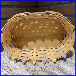 Longaberger 2007 Large Oval Picket Easter Basket Protector 21st Edition