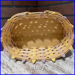 Longaberger 2007 Large Oval Picket Easter Basket Protector 21st Edition