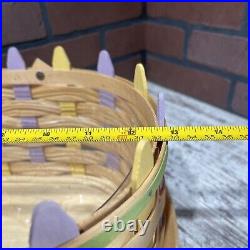 Longaberger 2007 Large Oval Picket Easter Basket Protector 21st Edition