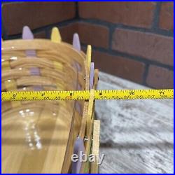 Longaberger 2007 Large Oval Picket Easter Basket Protector 21st Edition