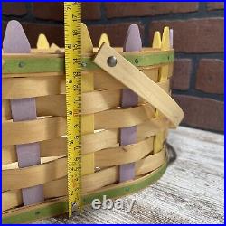 Longaberger 2007 Large Oval Picket Easter Basket Protector 21st Edition
