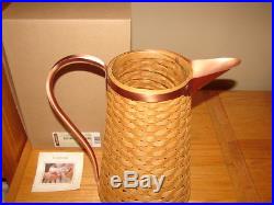 Longaberger 2007 Rare Hostess Only Woven Pitcher Basket Set NEW in BOX