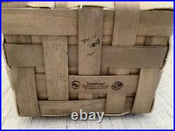 Longaberger 2007 Taupe To Go Baskets Set of Small & Medium with Protectors