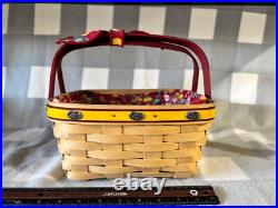 Longaberger 2008 Jelly Belly Basket Fest Set OR Easter Basket-Signed-NEW