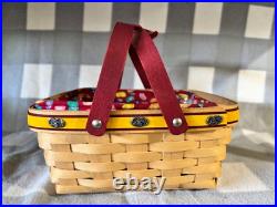 Longaberger 2008 Jelly Belly Basket Fest Set OR Easter Basket-Signed-NEW