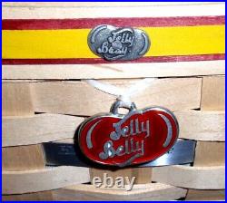 Longaberger 2008 Jelly Belly Basket Fest Set OR Easter Basket-Signed-NEW