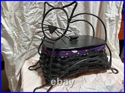 Longaberger 2009 Black Cat Basket Set COMPLETE