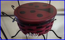 Longaberger 2009 Collector Club Lady Bug Basket Set