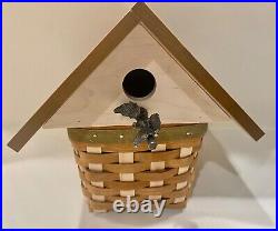 Longaberger 2009 Collectors Club Birdhouse Basket Set with Plastic Liner. NIB