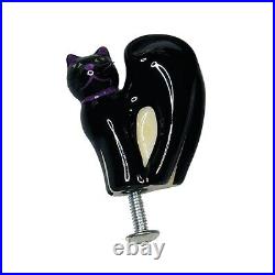 Longaberger 2009 Halloween Black Cat Rectangular Basket with Lid Protector Knob Longaberger 2009 Halloween Black Cat Rectangular Basket with Lid Protector Knob