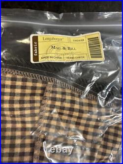 Longaberger 2009 Mail and Bill Basket Set Warm Brown Rare All Brand New Items