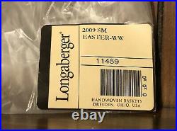 Longaberger 2009 Small Easter Basket 4 Piece Set NEW With Tags