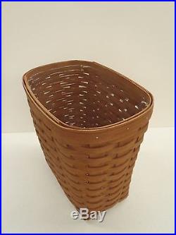 Longaberger 2009 Small Tapered Waste RB Rich Brown Basket Set New Retired