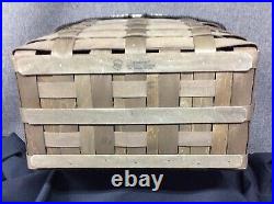 Longaberger 2009 Sort & Store Newspaper Basket Set- Deep brown- Rare Find