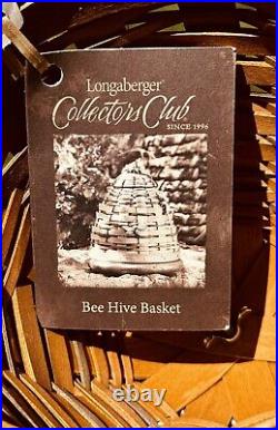 Longaberger 2010 Collectors Club Beehive Basket FULL SET IN BOX Sealed Plastic