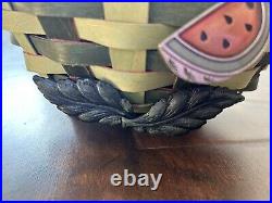 Longaberger 2010 Collectors Club Homestead Gathering Watermelon Set