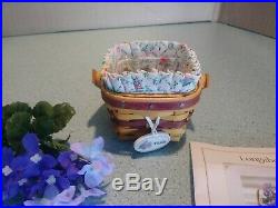 Longaberger 2010 May Series Grandma Bonnie's Miniature mini Violet basket set