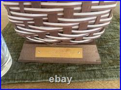 Longaberger 2010 National High Sales Award Basket Vase LIMITED SIGNED BY TAMI