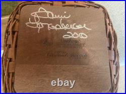Longaberger 2010 National High Sales Award Basket Vase LIMITED SIGNED BY TAMI